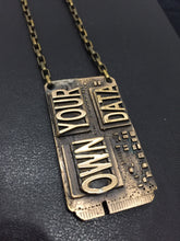 Load image into Gallery viewer, Bronze OWN YOUR DATA Necklace